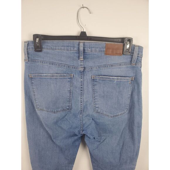 Madewell Jeans 32 Womens High Rise Skinny Leg Distressed Raw Hem Casual - Picture 7 of 9